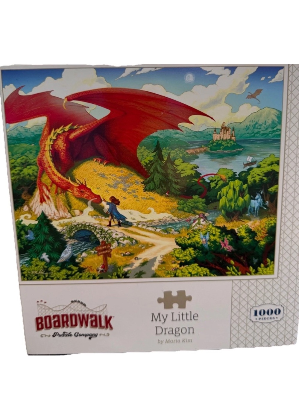 My Little Dragon Puzzle (1000 pcs) Boardwalk Puzzle Company With Storage Box